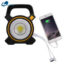 Портативный Солнечный прожекторная лампа COB 3,5 мм USB для подзарядки свет Фонари 2-Mode для кемпинга на открытом воздухе Рабочая шатера