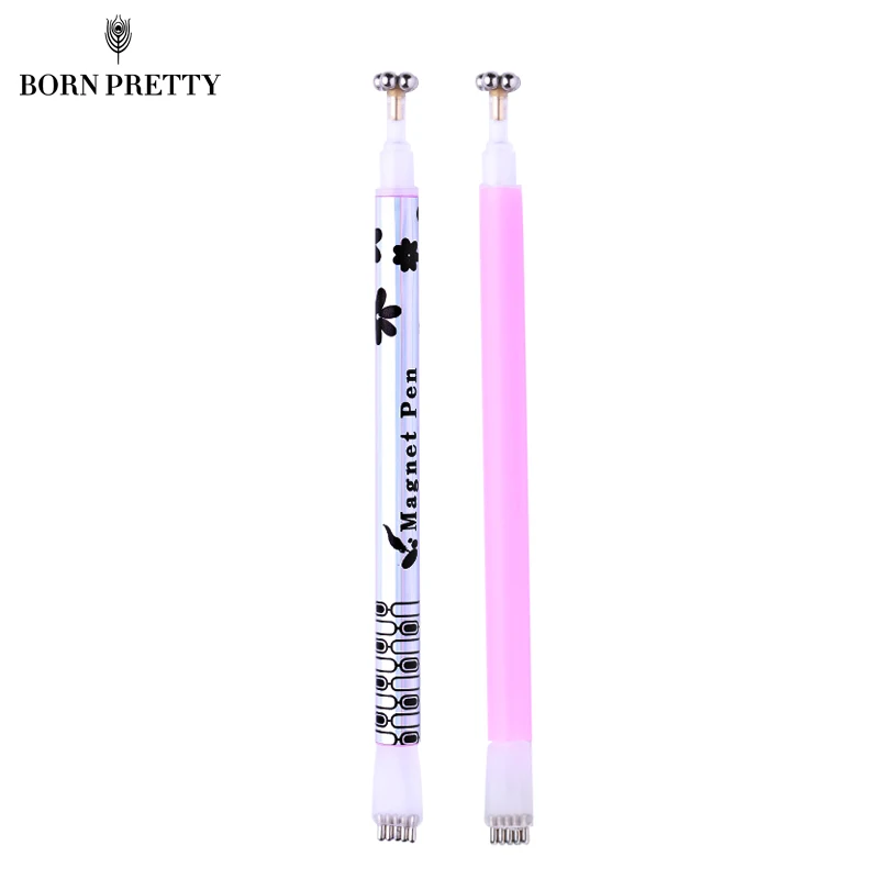

Flower Strip Pattern Cat Eyes Magnetic Stick for UV Gel Dual-ended Magnet Pen Manicure Nail Art Tool