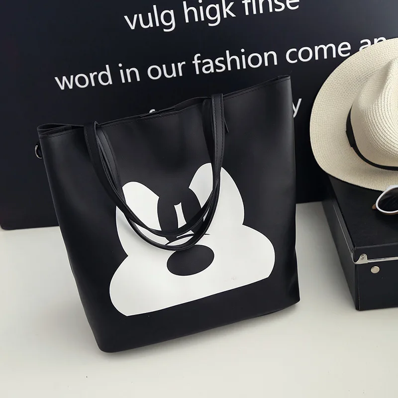 Женская сумка на плечо с мультипликационным принтом Disney Mickey Mouse модная
