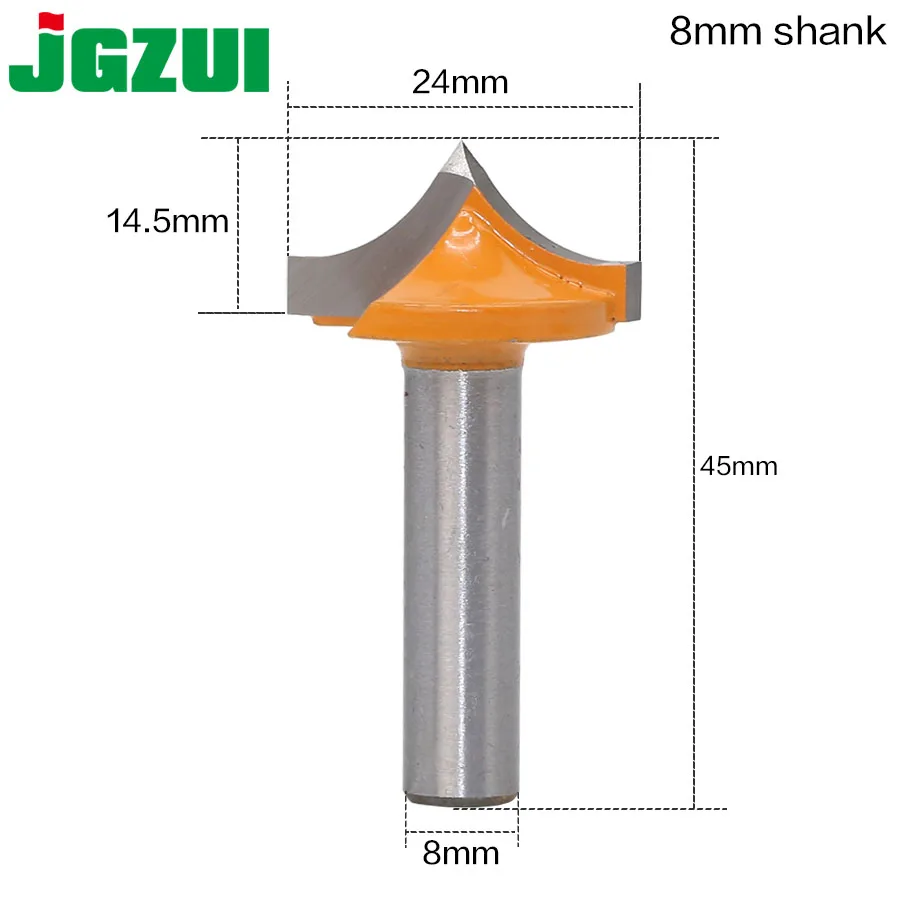 Buy 1pc 8mm Shank solid carbide round nose Bits Round