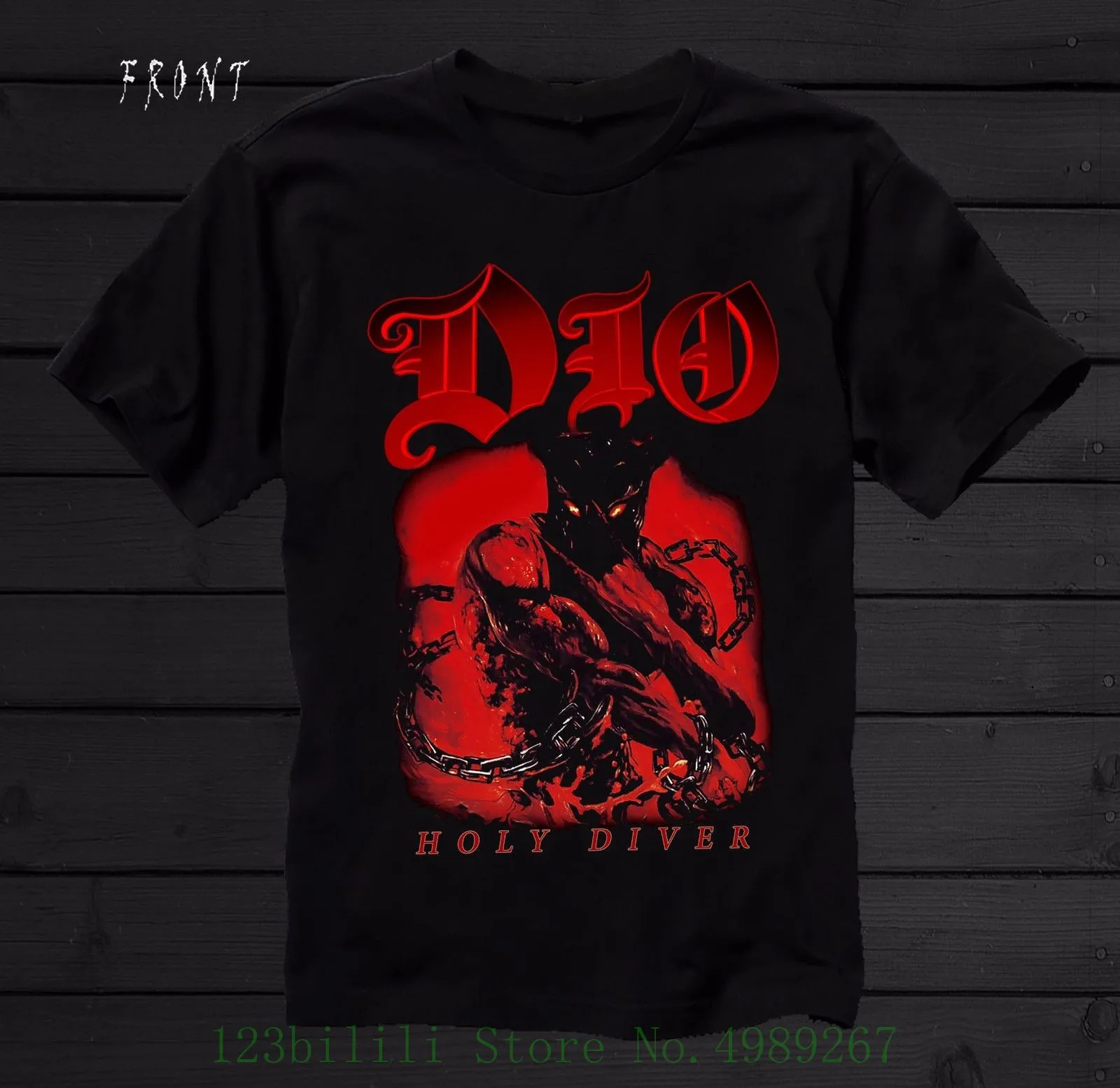 Dio-Holy Diver-американская хеви-метал группа черная футболка-Размеры: от S до 7xl Летняя