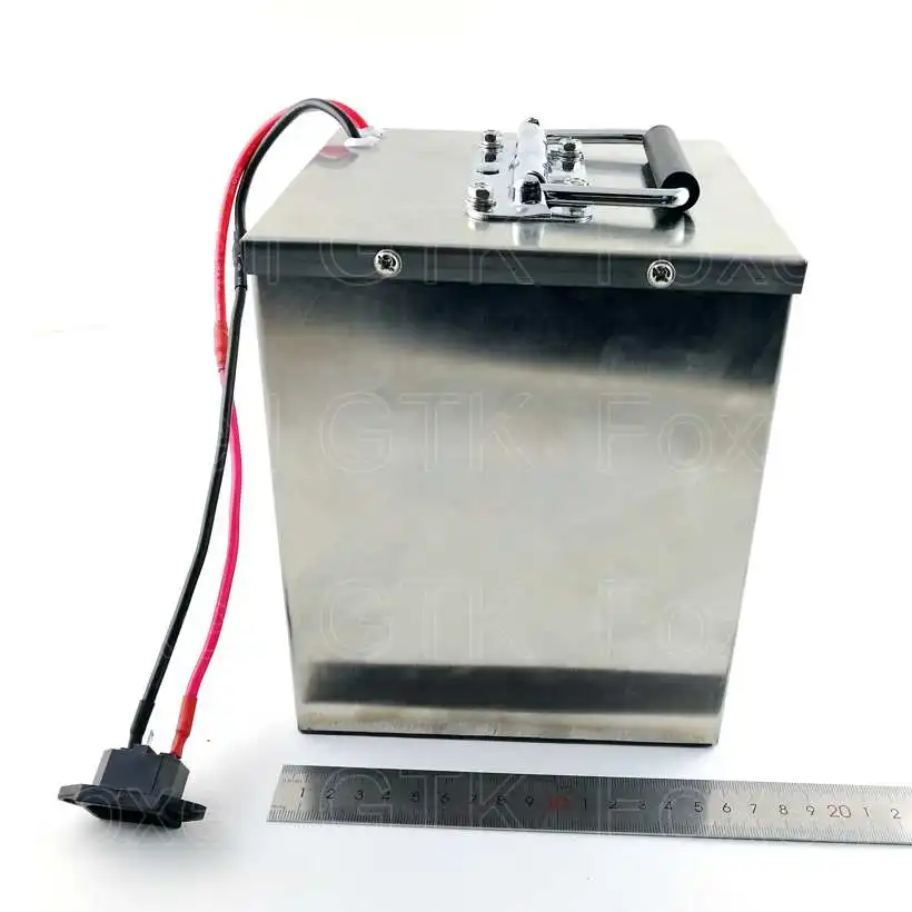 Steel case battery 60v 20Ah Lithium 50A BMS 3000w for scooter 60v ATV EV RV Golf cart tricycles solar panal inverter + charger (5)