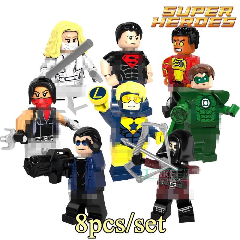 Здание Конструкторы Superboy белый Канарские Firestorm капитан усилитель супер герой Star