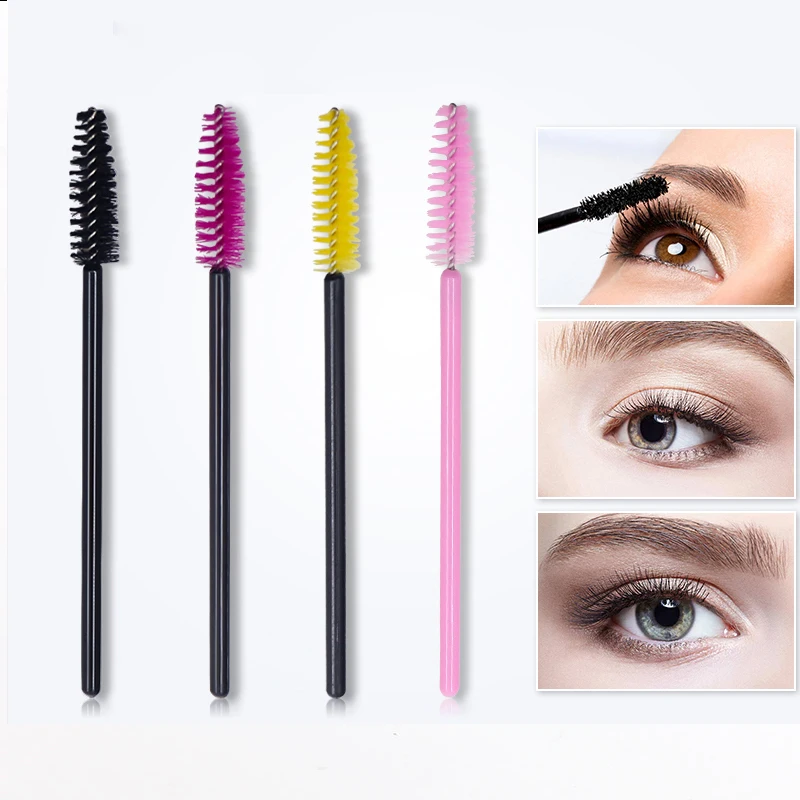

50pcs Eyebrow Brushes Colorful Mascara Brush Eyebrow Brushes Comb Beauty Makeup Brushes Maquiagem Pinceis miss ROSE makeup