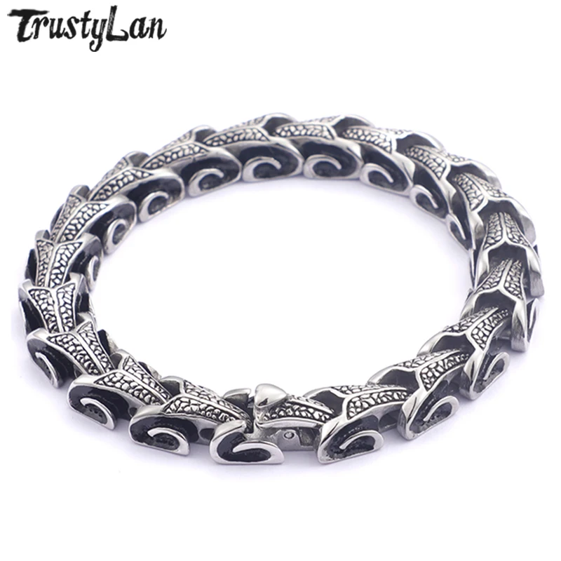TrustyLan Винтажный лучший друг Килевой браслет для мужчин 11 мм цепочка нержавеющая сталь дружба мужские s браслеты и браслеты ювелирные изделия