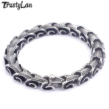 TrustyLan Винтажный лучший друг Килевой браслет для мужчин 11 мм цепочка нержавеющая сталь дружба мужские s браслеты и браслеты ювелирные изделия