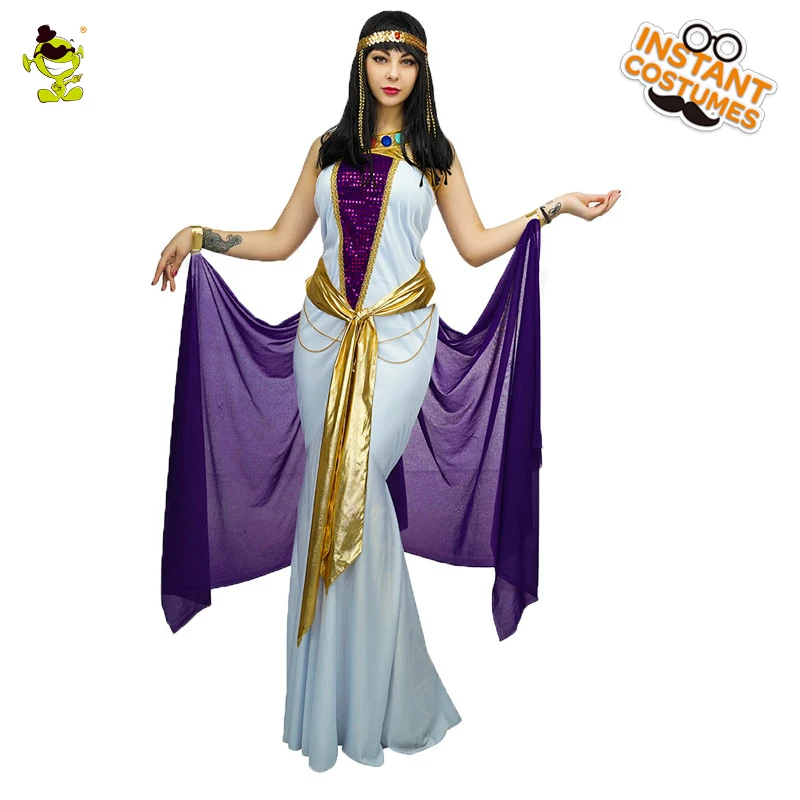 Adult Egyptian Queen Costume Deluxe Women Sexy Cosplay Outfits Carnival 