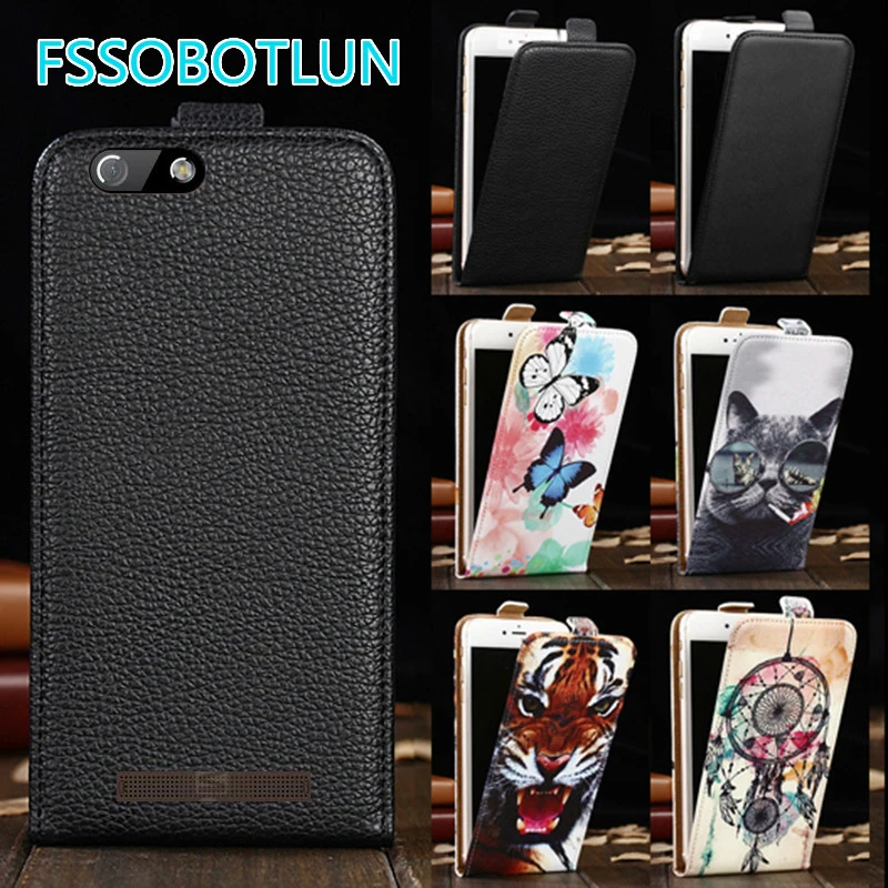 

Factory Direct! TOP Quality Printed Cartoon Up and Down Flip PU Leather Cell Phone Case Cover For Highscreen Power Five Evo