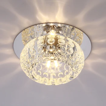 

12cm 5W Crystal Aisle / Porch Lamp Warm White Light Living Room LED Ceiling Lamp