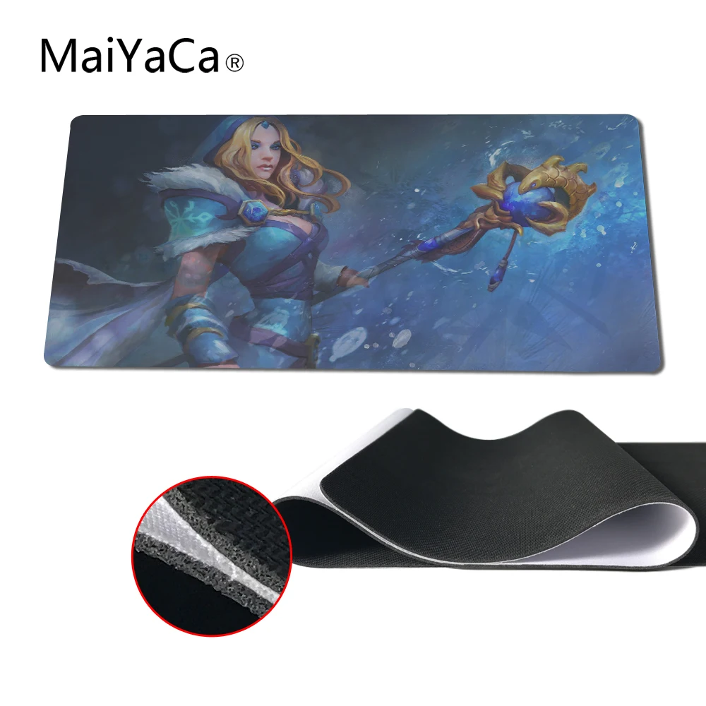  MaiYaCa Dota 2 Rylai The Crystal Maid Mouse Pad Computer Mouse pad Over lock Edge Big Gaming Pad mo