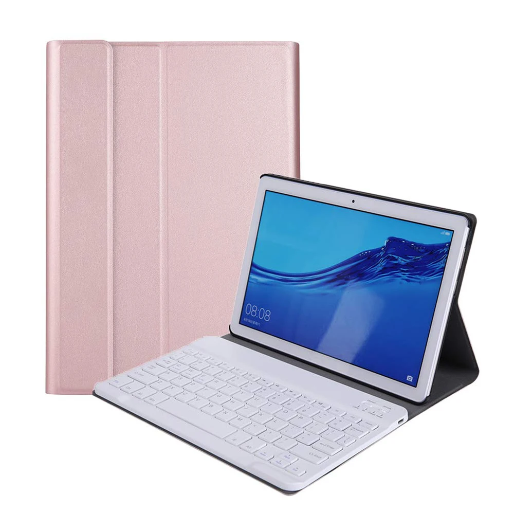 

10.8 inch Tablet Bluetooth Keyboard with Anti-fall Magnetic PU Leather Protective Flip Case for 2019 Huawei MediaPad M6