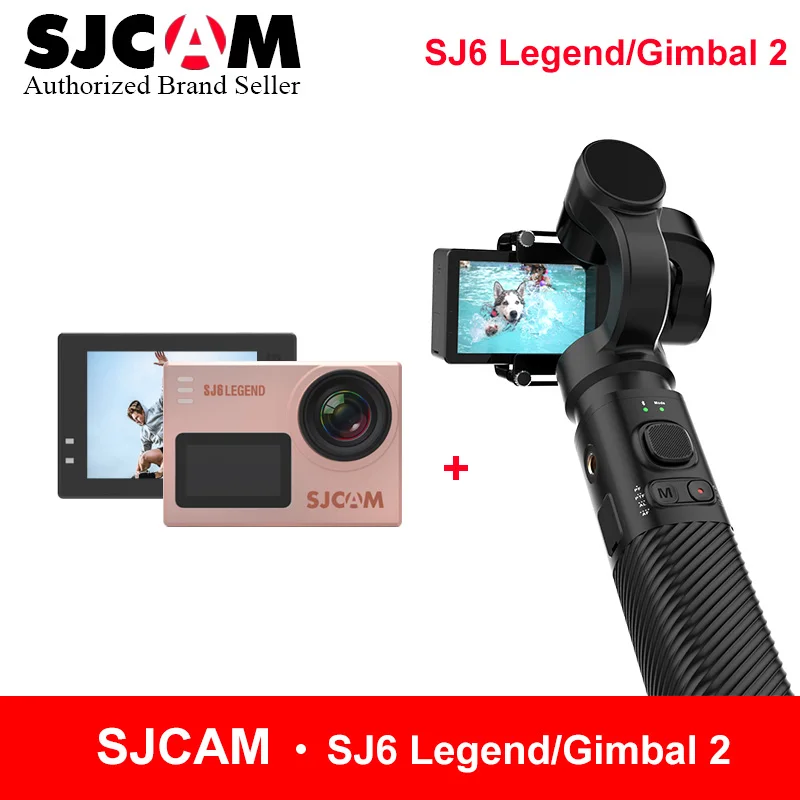 SJCAM ручной карданный 2 3 оси стабилизатор для SJ6 SJ7 star SJ8 серии матч с SJCAM SJ6 Легенда 4k WiFi удаленного экшн-камеры