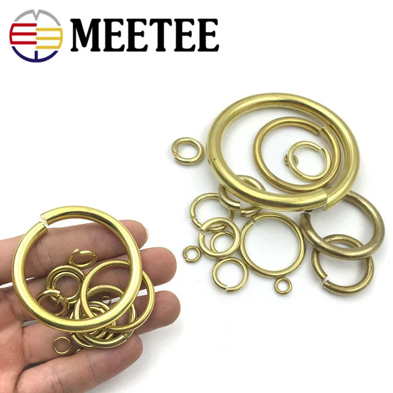 50pc/lot Pure Copper Opening Ring Active C shaped Ring Wholesale DIY