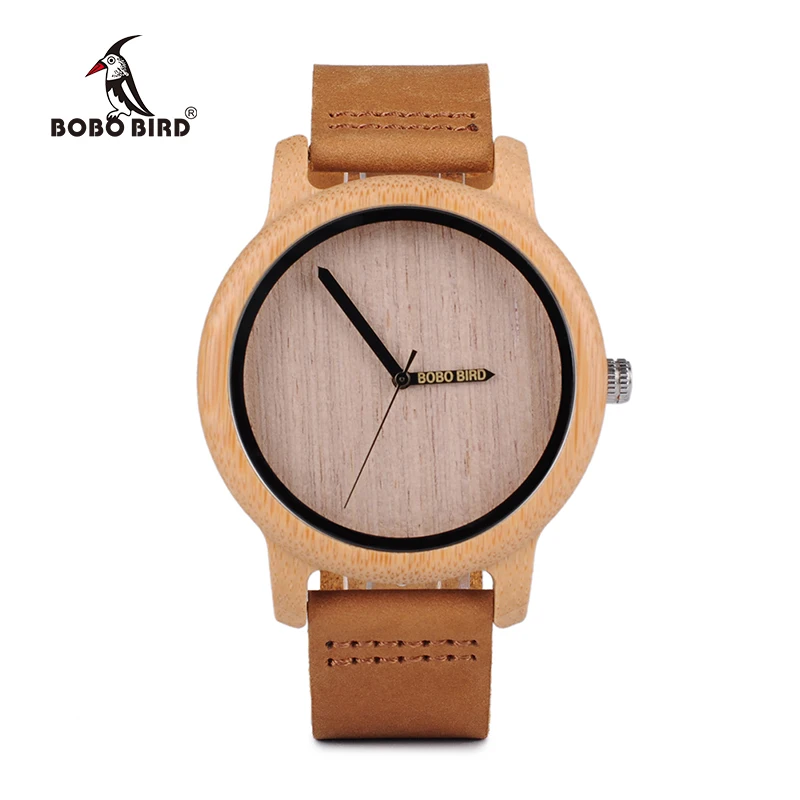 BOBO BIRD L-A22 BOBO BIRD Wooden Watch Engrave logo on Needle Wood Casual Fashion Women Men Watches Ship from Russia to Russia