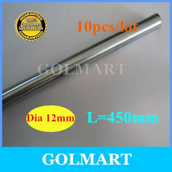 

linear shaft 10pcs diameter 12mm -L 450mm Chrome Plated Linear Shaft CNC Linear Motion Slide System XYZ XY Shaft / Rail Table