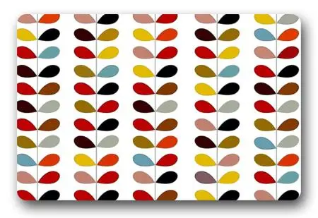 

CHARMHOME Custom Doormat OrlaKiely Cushion Orla Kiely Carpets Colorful Leaf Mats Bathroom Rugs