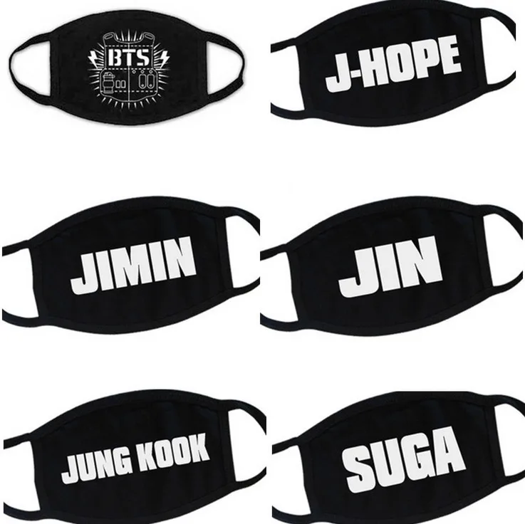 

New kpop BTS Bangtan Boys SUGA JUNGKOOK RAPMONSTER The Same dust-proof warm mask bts funny bts lyrics