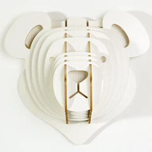 

NODIC teddy bear head for wall decoration,ornaments for decoration,novelty item,diy wooden gift,home decoration,living room
