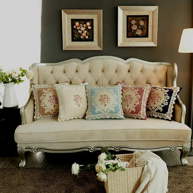 Curcya Chenille Luxury Cushion Covers 45x45cm Living Room Chair Sofa Curcya Chenille Luxury Cushion Covers 45x45cm Living Room Chair Sofa Decoration Gifts Jacquard Fl