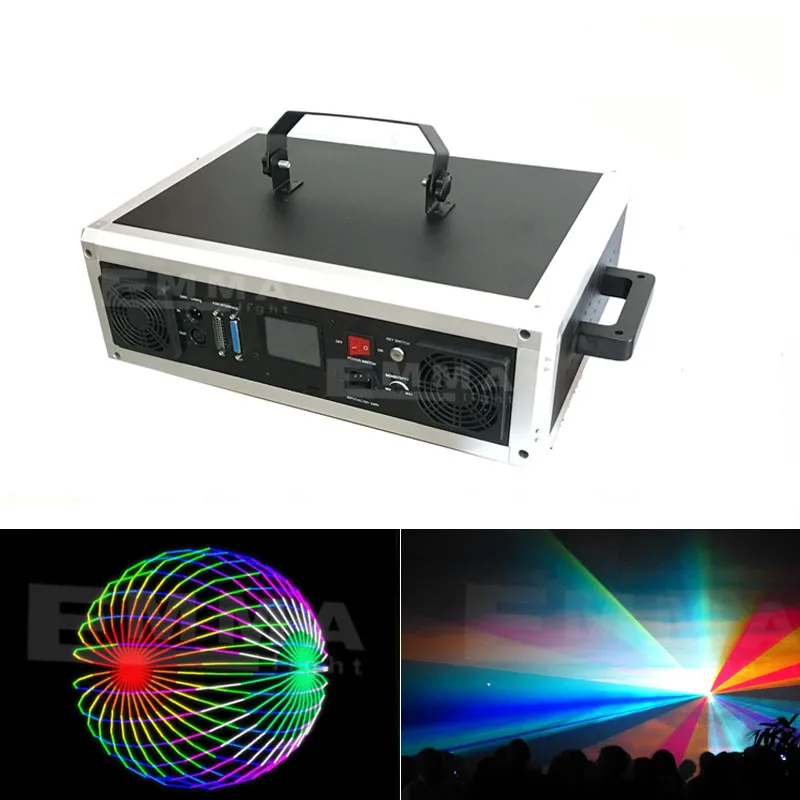DJ 5000mw RGB Full Colour Laser 5w Lasers For Hire / Rental -in Stage