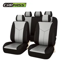 Car-pass Fundas de Asiento de Coche ojo pájaro tejido de malla Ajuste Universal Asiento de Coche Cubre la mayoría de Los Coches con Neumáticos de Pista Estilo Detalle Protector