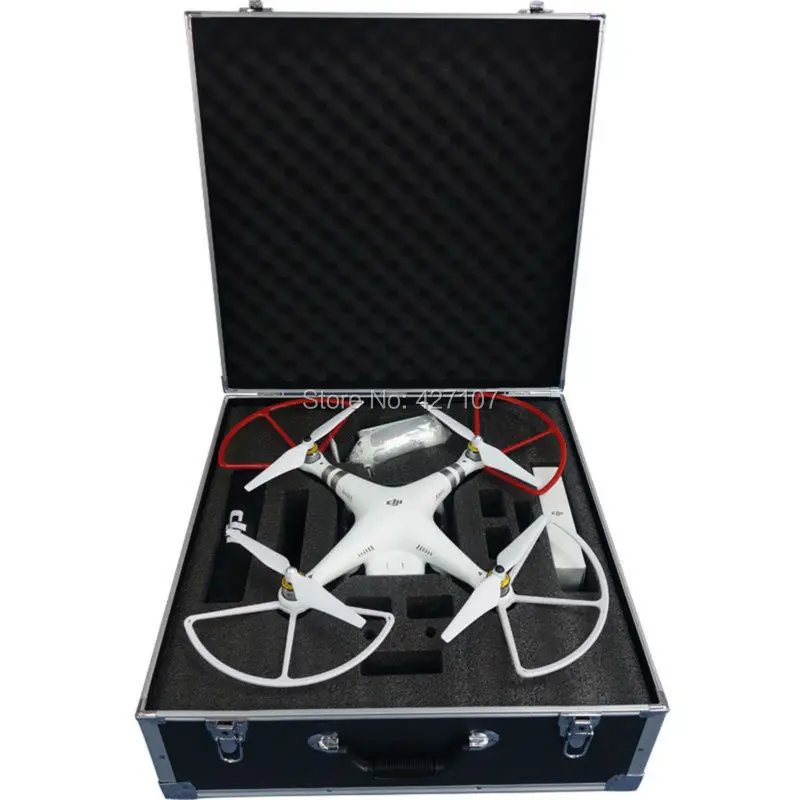 DJI Phantom 4 Or DJI Phantom 3 Professional/Advanced Hard Case With Prop Guard DJI Phantom 4 Or DJI Phantom 3 Professional/Advanced Hard Case With Prop Guard