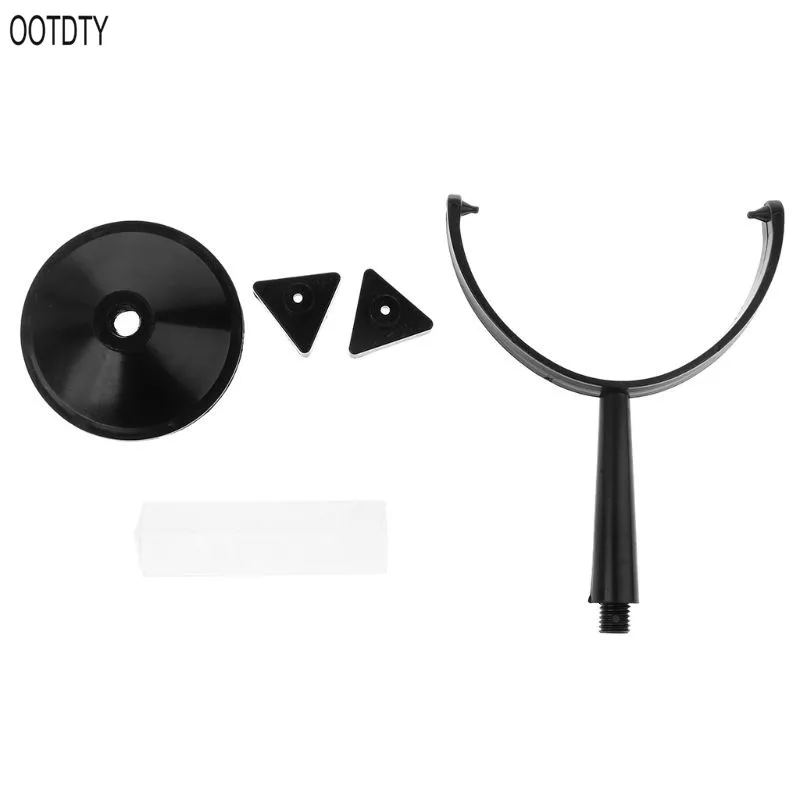 OOTDTY Оптическое стекло Тройная треугольная призма с подставкой для физики светового спектра обучения