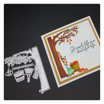 

YINISE Scrapbook Metal Cutting Dies For Scrapbooking Stencils Sweep LEAF DIY Album Cards Decoration Embossing Folder Die Cut