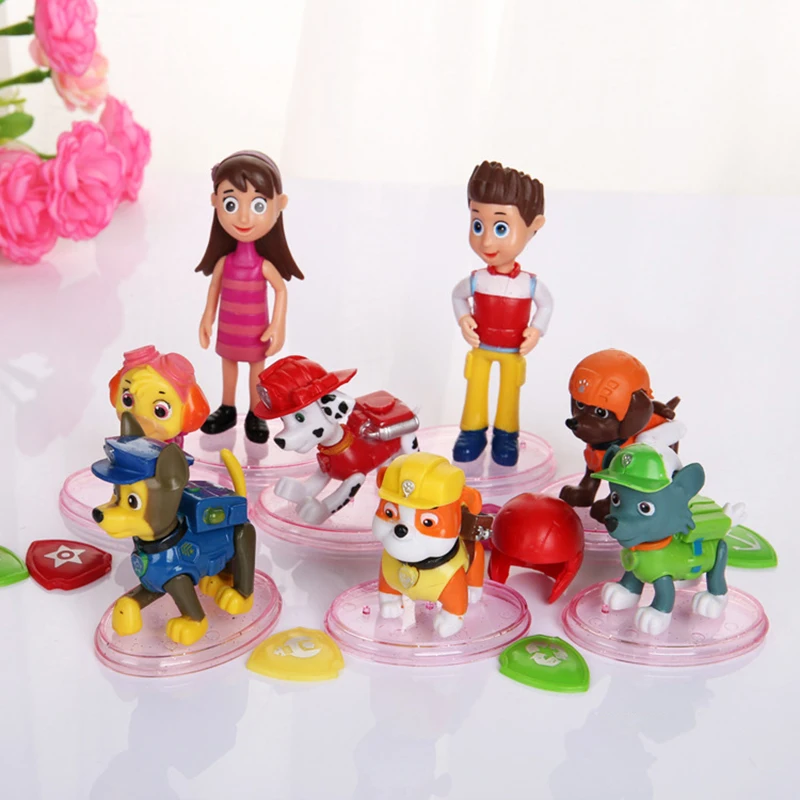

8 Pcs/Set Paw Patrol Patrulha Canina Toys Puppy Patrol Patroling Canine PVC Action Figure Model Canine Kids Toys 2A04