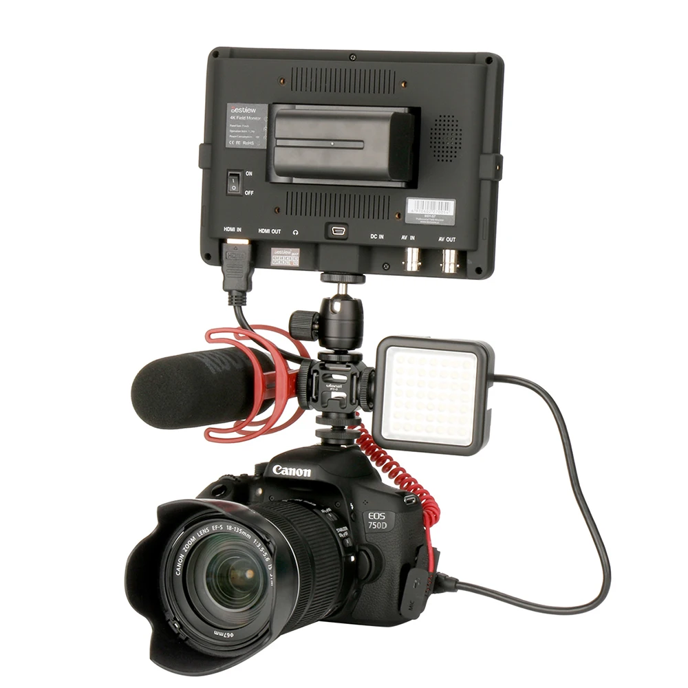 Ulanzi 0951 PT-3 S Крепление-адаптер для горячего башмака с креплением BY-MM1 микрофона мини светодиодный светильник для DSLR камеры для Canon для Nikon