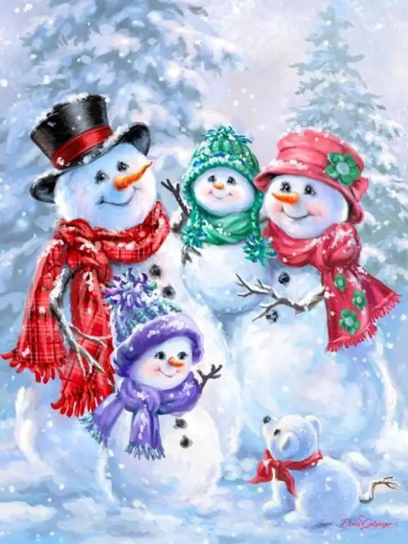 snowman in winter