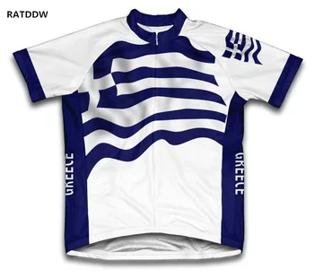 

Greece Cycling Jersey For Men's Maillot Ciclismo Cycling Bike Clothing Bicycle Wear MTB Cycling Clothing Blue White