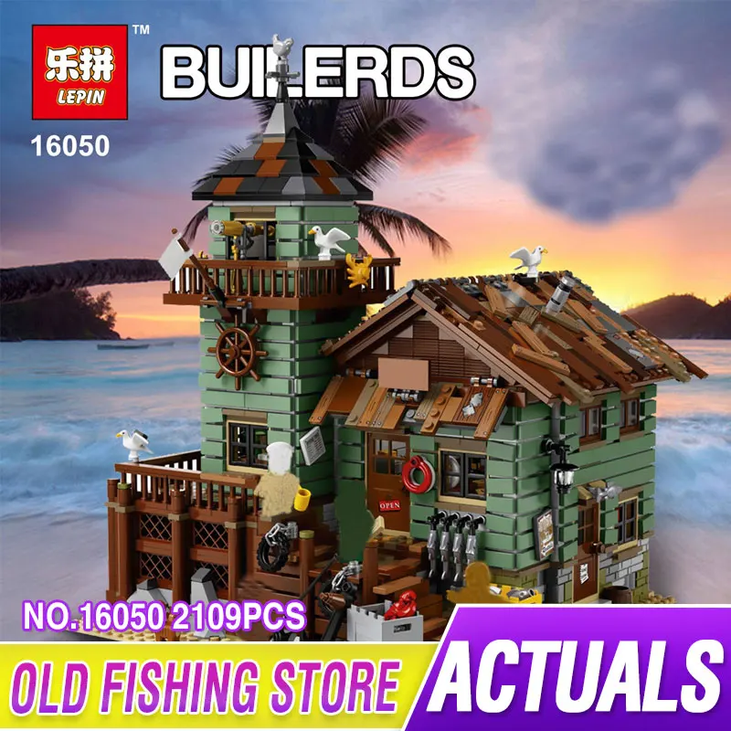 

Lepin 16050 2109Pcs MOC Series The Old Finishing Store Set Children Educational Building LEPIN Blocks Bricks Toys Model 21310