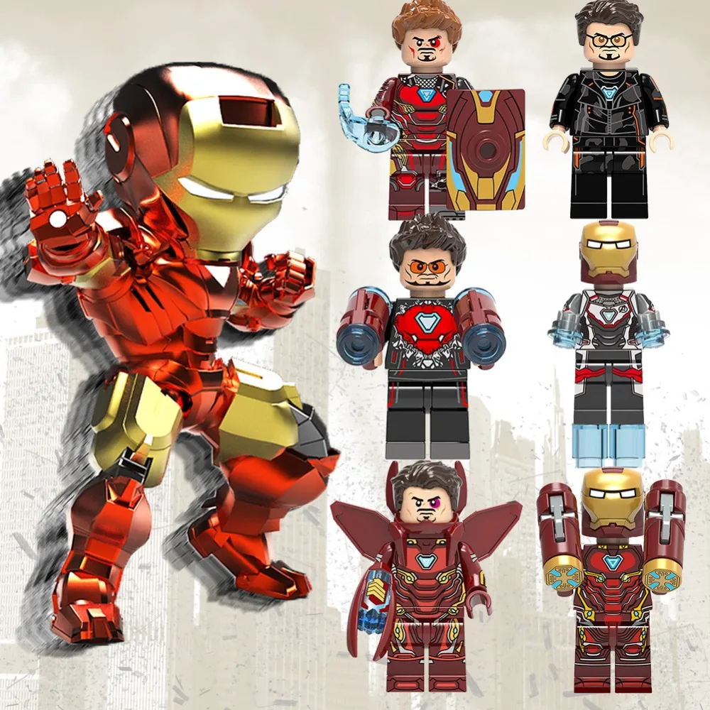 

LegoING Marvel Avengers Endgame Ironman Captain America Spiderman Hulk War Machine Building Blocks bricks compatible Legoes toys