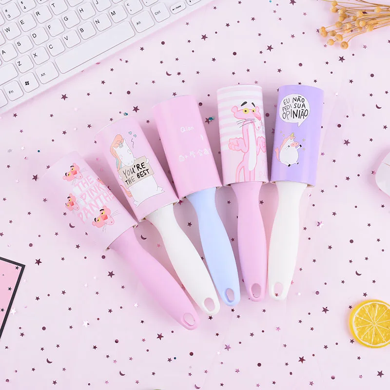 Pink Cartoon Lint Fuzz Pet Hair Remover Rolller Cloth Cleaning Removal Random Color Dog Cat Fur Remove Dropshipping 2019 | Дом и сад