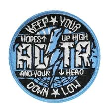 День, чтобы запомниться, сохраните свои ожидания высокой музыкальной группы панк-рок вышитые железные на/нашивка на одежду тяжелый металл пользовательский дизайн патч