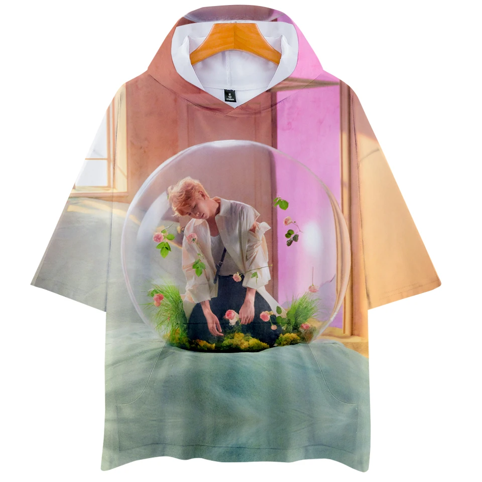 aikooki 3D men fashion hoodies Harajuku Hoodies Men Clothes Short Sleeve Hooded Hip Hop Tops Plus Size Q1234-Q1241