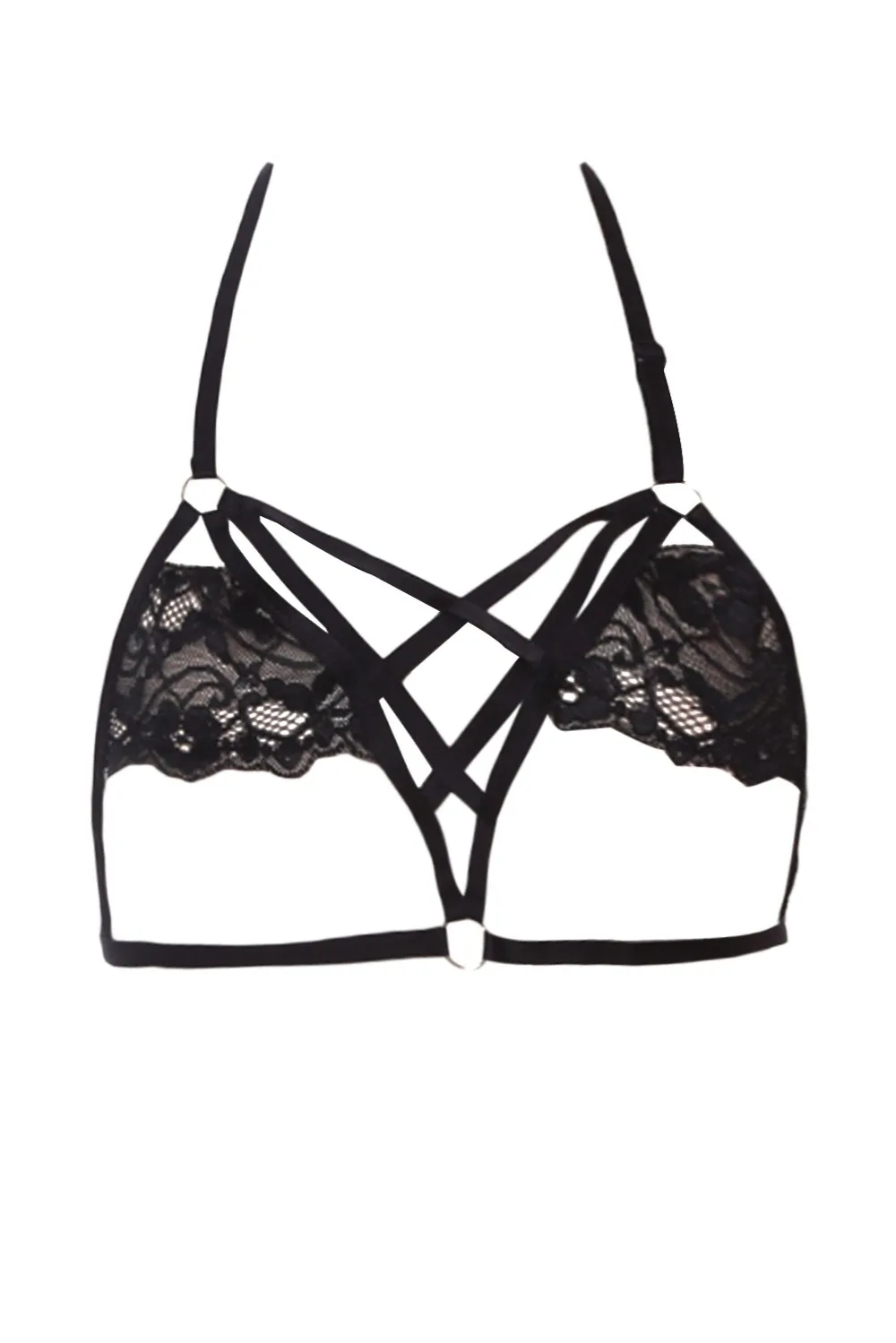Black-Half-Cups-of-Halter-Lace-Bralette-LC250234-2-2
