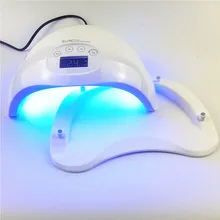 Высокое качество УФ светодиодный ногтевые лампы/24 шт. световые бусины с ЖК-таймером и дном двойной свет Светодиодный УФ гель лак аппарат для сушки ногтей