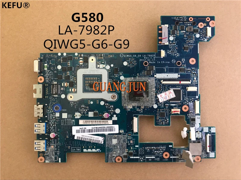 

KEFU Cheap system board For Lenovo G580 LA-7982P All functions good work
