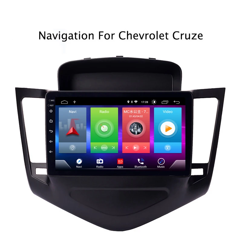 Cheap Full Touch Screen Car Android 8.1 Radio Player For CHEVROLET CRUZE  2009-2014 GPS Navigation Video Multimedia Built In Bluetooth 1