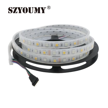 

SZYOUMY FREE DHL/FEDEX 50m/lot 5050 RGBW LED Strip RGBWW RGBCW 300LED DC12V IP67 sillicon tube waterproof LED strip 60LED/m