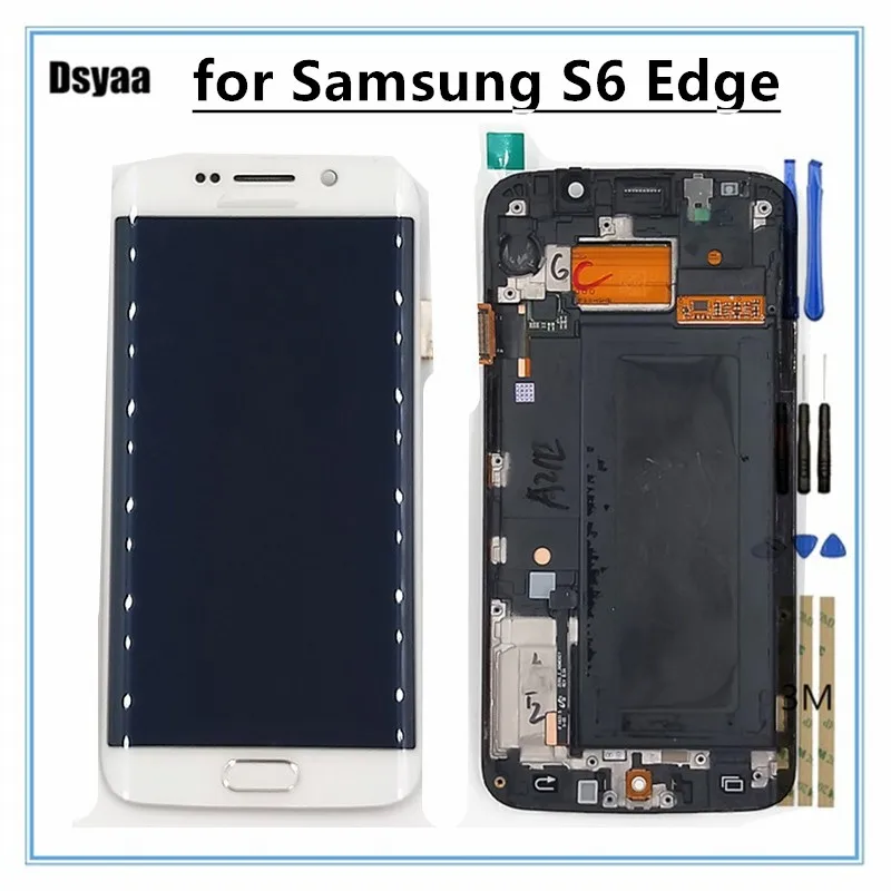 

5.1 Inch for Samsung Galaxy S6 Edge S6Edge G925F G925A G925P G925I LCD Display Touch Screen Digitizer Assembly with Frame