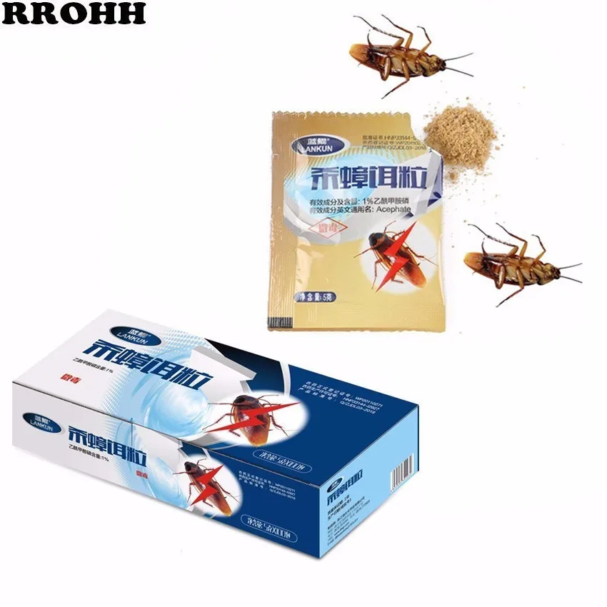 

100Pcs Powder Cockroach Killing Bait Cockroach Repeller Killer Trap Anti Pest Cockroach Powder Effective Pest Control Products