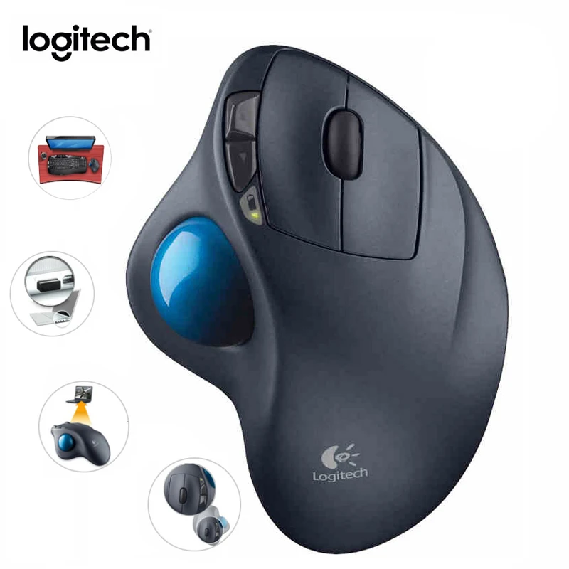Logitech M570 Wireless Trackball Mouse Drawing Mouse Support Office
