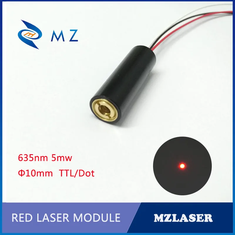 Регулируемый световой точечный лазерный модуль 635nm 5 МВт промышленные APC диски ttl красный точечный лазерный модуль