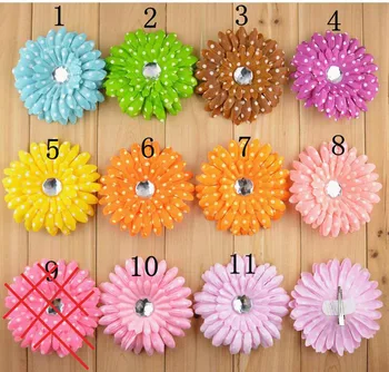 

30PCS 11.5CM fabric flower for kid headband DIY craft can choose colors(HMF-34)