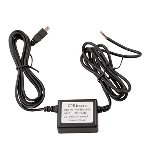 New Arrival Black Hard Wire Car Auto Power Supply Charger Cable for TK-102 GPS Tracker