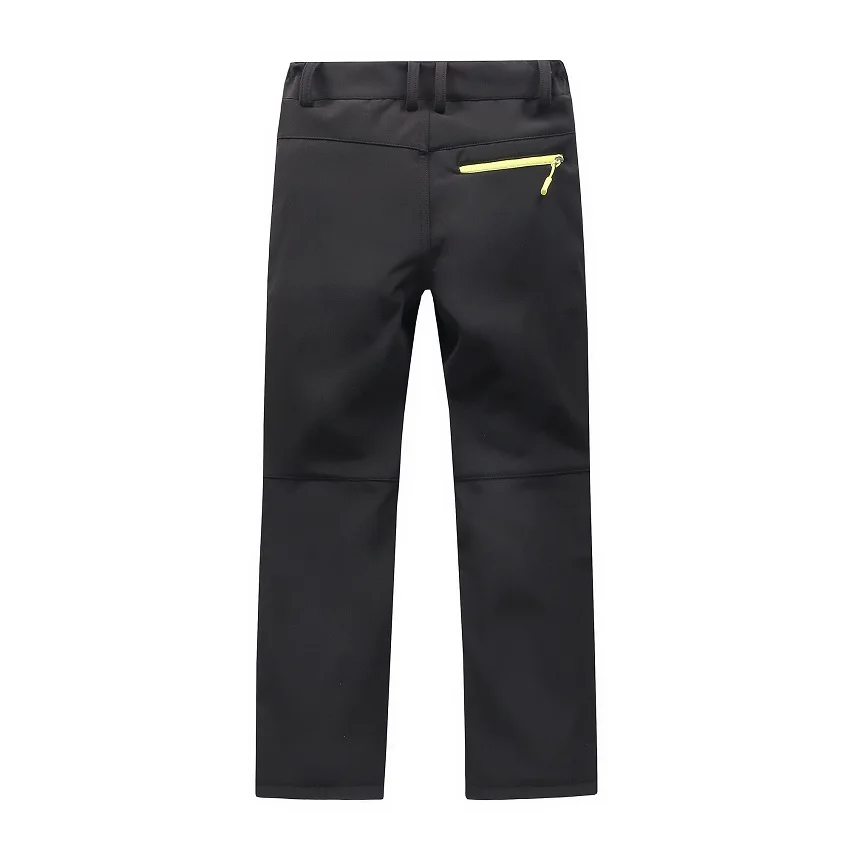 WindTaste Niño de lana de invierno Softshell pantalones de senderismo de la juventud niños resistente al agua al aire libre Camping senderismo esquí grueso Thousers KA078