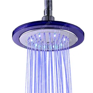 Single Blue color Одноцветный синий 8 дюймов сила воды насадка для душа Спа без аккумулятора - Цвет: Single Blue color